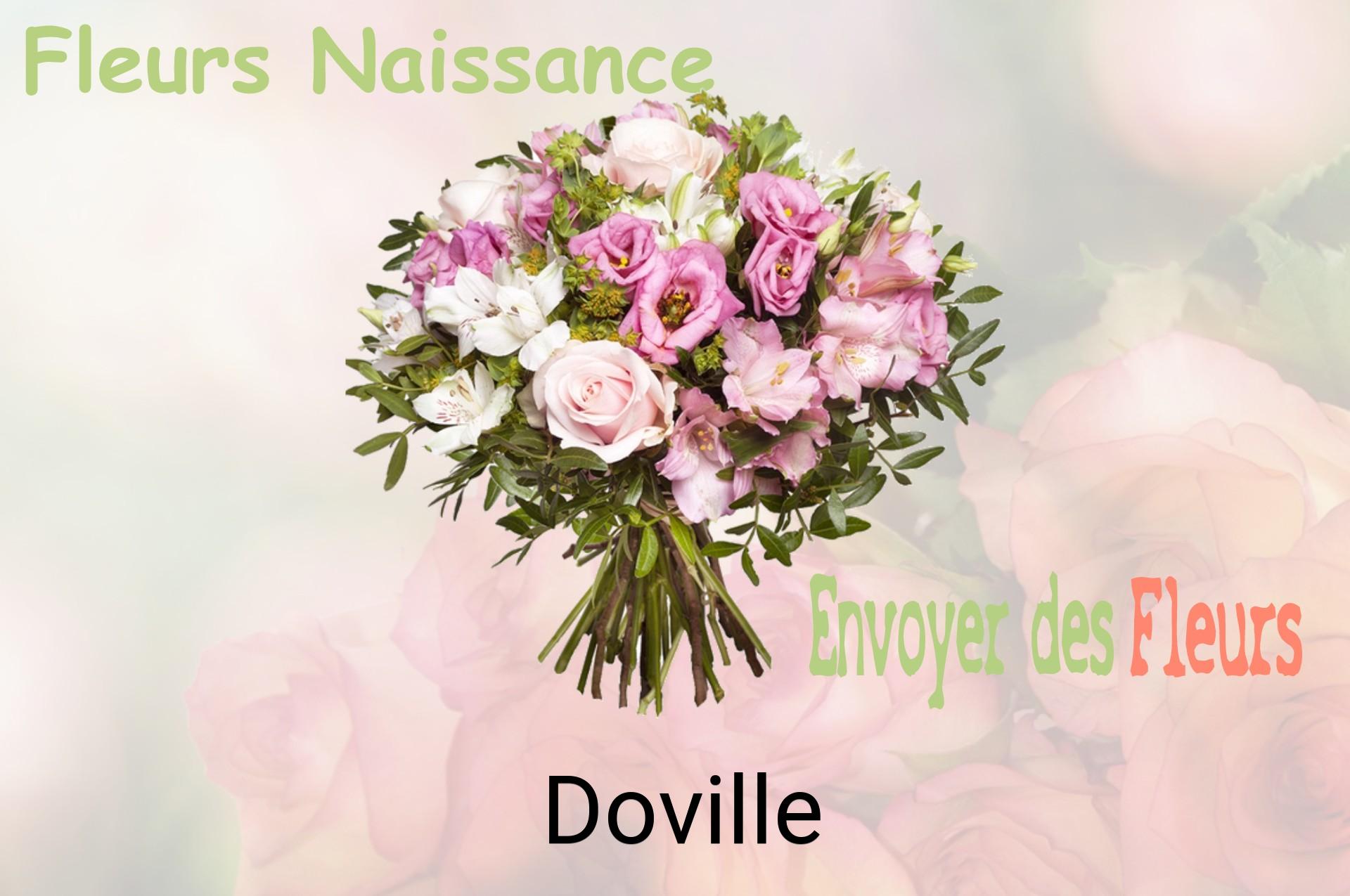 Bouquet de fleurs de naissance livré à Doville